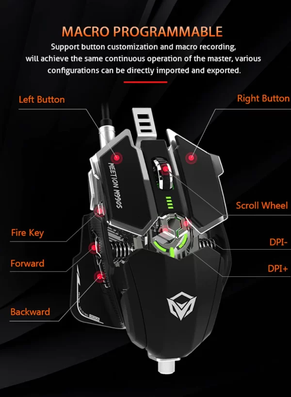 ⁦ماوس احترافي للالعاب M990⁩ - الصورة ⁦2⁩