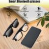 نظارة ذكية بلوتوث مع سماعة رأس F1