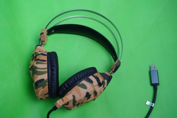 ⁦سماعه راس محيطية سلكية عسكرية stereo⁩ - الصورة ⁦6⁩