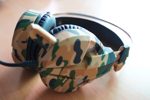 ⁦سماعه راس محيطية سلكية عسكرية stereo⁩ - الصورة ⁦3⁩