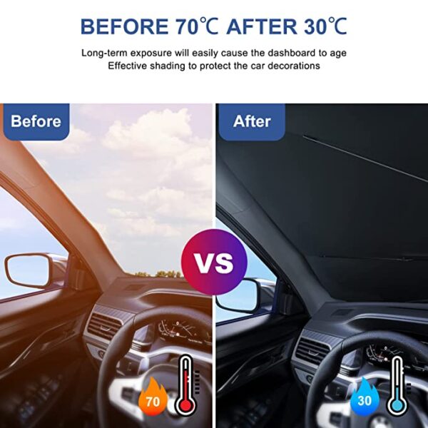 عاكس الشمس لزجاج السيارت CAR - الصورة 5