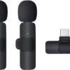 ميكروفون مزدوج لاسلكي لاجهزة تايب سي