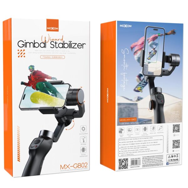 ⁦مانع اهتزاز للجوال GB02 الاصلي جيمبال ثلاثي المحاور⁩ - الصورة ⁦2⁩