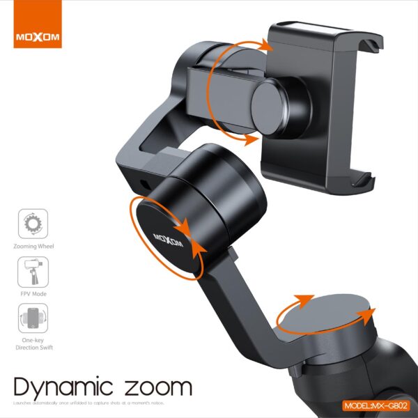 ⁦مانع اهتزاز للجوال GB02 الاصلي جيمبال ثلاثي المحاور⁩ - الصورة ⁦4⁩