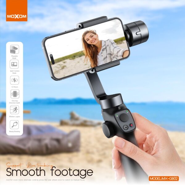 ⁦مانع اهتزاز للجوال GB02 الاصلي جيمبال ثلاثي المحاور⁩ - الصورة ⁦6⁩