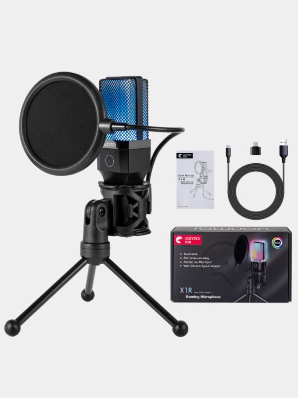 ⁦ميكروفون USB سلكي Yanmai X1R RGB⁩ - الصورة ⁦2⁩
