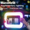 حامل جوال مع اضاءة لتصوير الفيديو 20وات