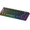 لوحة مفاتيح ميكانيكية 68 مفتاحًا FV-Q68 سلكية تايب سي للألعاب، بإضاءة RGB، 