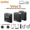ميكرفون مزدوج لاسلكي للكاميرا والهواتف الذكيه وكالة جودكس Godox Virso S M1 M2