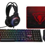 مجموعة القيمنق السلكية 4 في 1 لوحة مفاتيح وماوس وسماعات وباد ماوس من جيدل (CP-09)