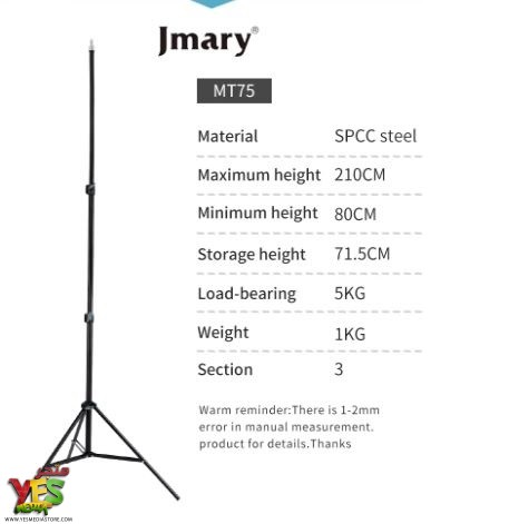031211 استاند اضاءة ثلاثي القوائم الاصلي Jmary MT-75