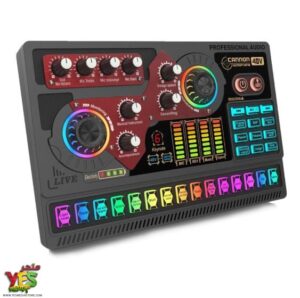 متجر يس ميديا 770999496 مكسر صوت 48 فولت Cannon 48V Digital Mixer Sound Card