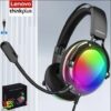 111 سماعة محيطية رأس سلكي للألعاب Lenovo ThinkPlus G82B RGB USB