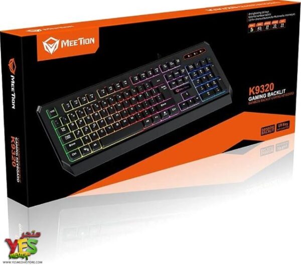 501 كيبورد مخصص للالعاب مع اضاءة خلفية ومقاوم للماء K9320