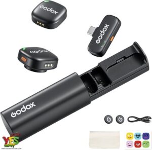 متجر يس ميديا 770999496 ميك لاسلكي مزدوج من جودكس تايب سي Godox C01 Kit2