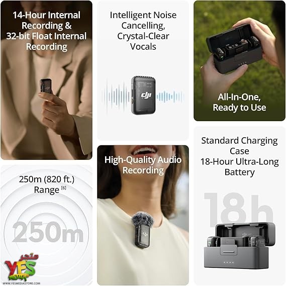 711-8I2bjNL._AC_SX569_ مايكرفون لاسلكي وكالة DJI 2mic