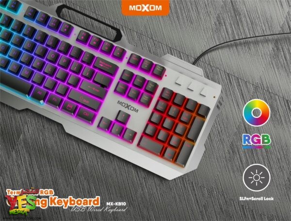 متجر يس ميديا 770999496 كيبورد للالعاب ار جي بي KB10 الاصلي