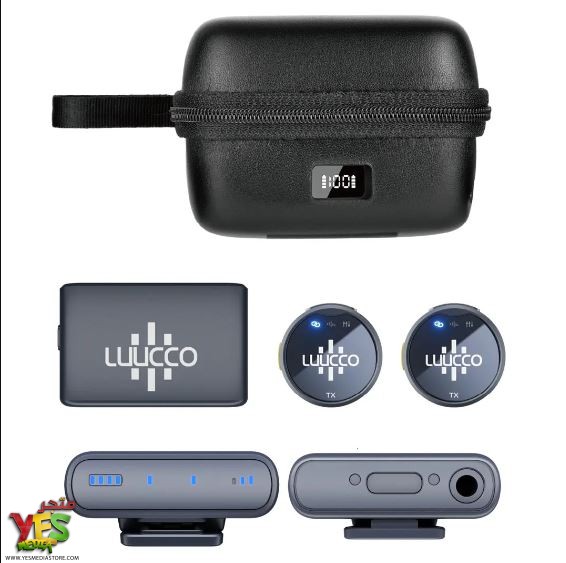 XCSD ميكرفون لاسلكي مزدوج (ايفون - تايب سي - كاميرا) Luucco AirWave Combo