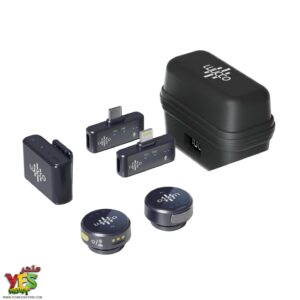 متجر يس ميديا 770999496 ميكرفون لاسلكي مزدوج (ايفون - تايب سي - كاميرا) Luucco AirWave Combo