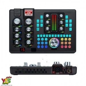 sound-card-x98-3 مكسر صوت 48 فولت SX98 للتسجيل والبث المباشر متوافق مع جميع المايكات