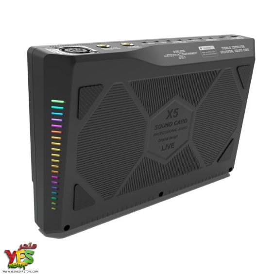 متجر يس ميديا 770999496 مكسر صوت 48 فولت Cannon 48V Digital Mixer Sound Card