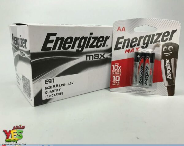 بطاريات قلم انرجيزر ماكس وكالة عبوة 12 زوج Energizer AA