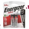 بطاريات قلم انرجيزر ماكس وكالة عبوة 12 زوج Energizer AA