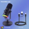 61G9anxG8qL._AC_SL1500_ ميكرفون احترافي ديناميكي بودكاست YU7 USB/XLR