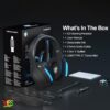 سماعة ألعاب لاسلكية احترافية بمستقبل تايب سي و USB وصوت محيطي 7.1 Q3