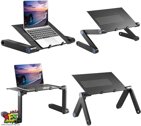 61h9T8+uC5L._AC_SX569_ طاولة حاسوب المنيوم مع لوحة ماوس مع مروحتين تبريد T8