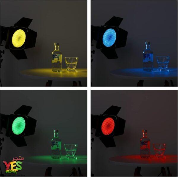 رموش اضاءة مع اربعه فلاتر ضوء ملون Godox BD-04