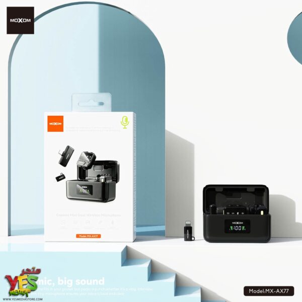 649113271_1249597134010312_3125171653922817261_n ميكرفون MX-AX77 Cosmos Mini اللاسلكي المزدوج تايب سي