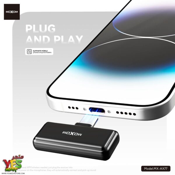 649134165_1249597120676980_5238945107803895464_n ميكرفون MX-AX77 Cosmos Mini اللاسلكي المزدوج تايب سي