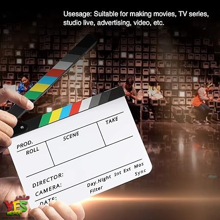 717oIxWm7RL._AC_SY450_ كلاكيت افلام، لوحة فيلم اكريليك للمخرجين