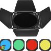 رموش اضاءة مع اربعه فلاتر ضوء ملون Godox BD-04