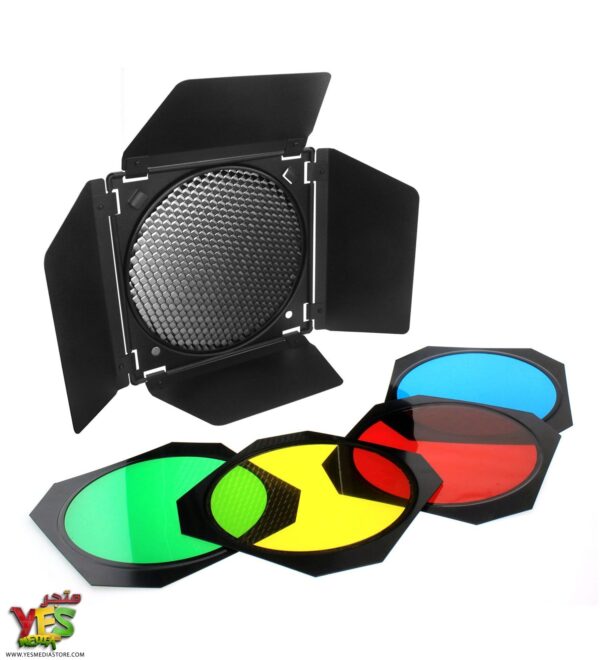 رموش اضاءة مع اربعه فلاتر ضوء ملون Godox BD-04