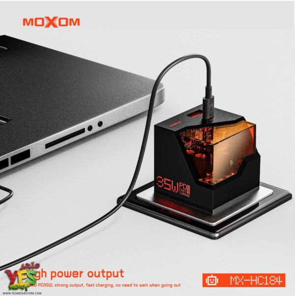 HC184-5 شاحن كهرباء الاصلي 35W ذكي سوبر فاست بتقنية GaN شبه شفاف موديل HC184