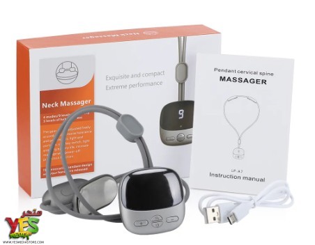 Neck Massager Device _ Exquisite & Compact _ Flexible & Adjustable _ 4 Massage Modes _ 9 Intensity Levels _ Light & Portable Design _ Long Battery Life _ LP-A7 _ مدلك (مساج ) نبض كهربائي للرقبة والكتف LP-A7