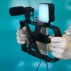 selfie-stick-with-wireless-remote-control-tripod-with-led-microphone-for-live-broadcast-tl-49t-bla (5) حامل تصوير فيديو احترافي للجوال مع اضاءة و مايك AY-49T