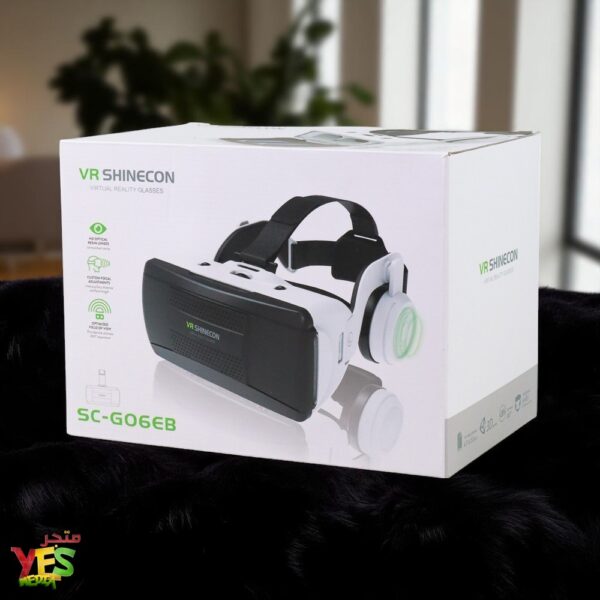 نظارة الواقع الافتراضي ثلاثية الابعاد vr ابو سماعة c-g06eb