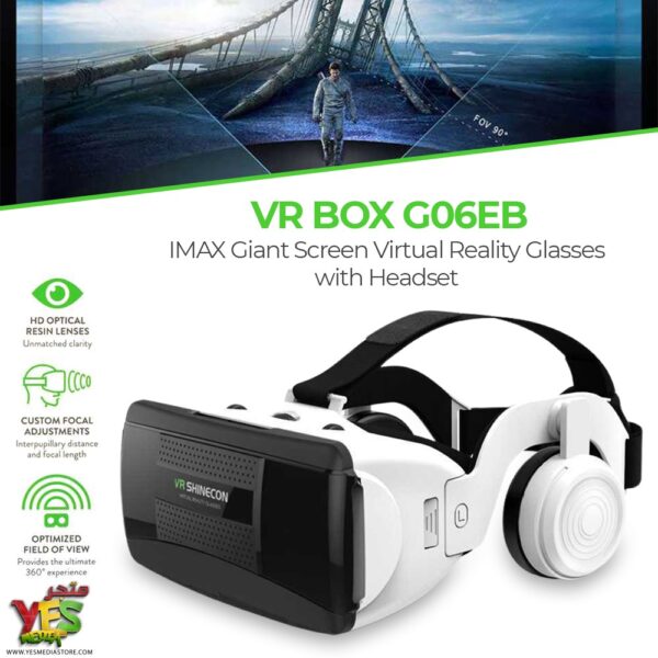 نظارة الواقع الافتراضي ثلاثية الابعاد vr ابو سماعة c-g06eb