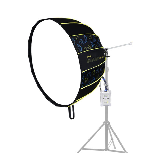 1-4 سوفت بوكس مقاس 90سم مع اضاءة led قوة 200 وات NiceFoto DL90-2000A