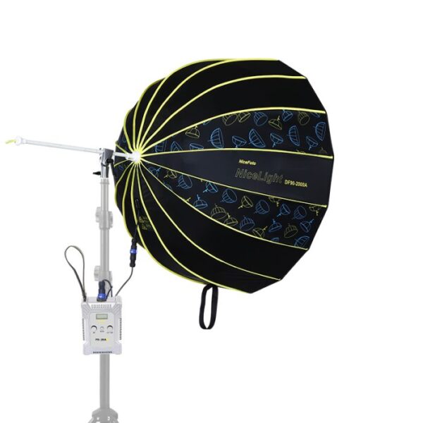 3-3-700x700 سوفت بوكس مقاس 90سم مع اضاءة led قوة 200 وات NiceFoto DL90-2000A