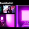 51tY4E8fhGL._SX679_ كشاف تصوير ملون ذكي MJ-88 RGB LED محمول