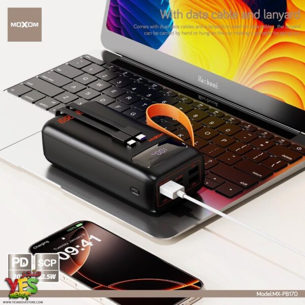 524611331_122152573016766725_6583644307251896016_n خازن سعة 30000mAh شحن سريع MOXOM بقوة 22.5 وات
