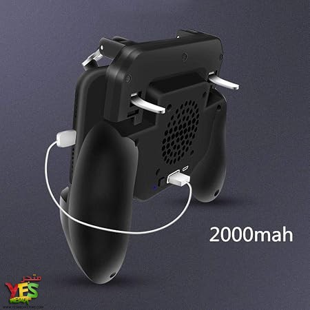 61zhX3WWw2L._SY450_ وحدة تحكم الألعاب الذكية 4 في 1 للهواتف مع مروحة تبريد وبنك طاقة 2000mAh