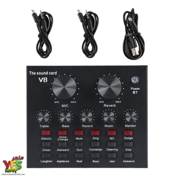 68047343_2_image طقم تسجيل واستوديو متكامل مايك مكثف قلبي LGT240 مع كرت صوت V8 وباقي المعدات
