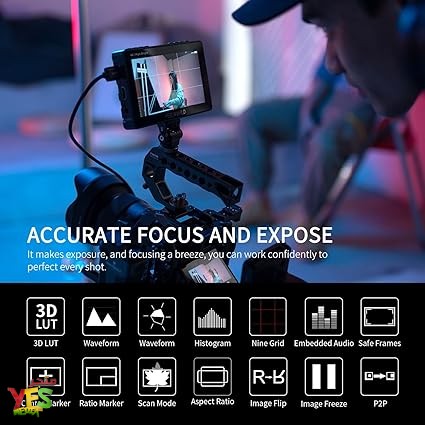 شاشة مونيتور للتصوير FeelWorld F5 Pro X مقاس 5.5 بوصة