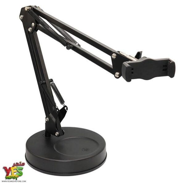 Hf5b32f3482f940f7a8cdbfb74277f66ai حامل واستاند هاتف مكتبي احترافي قابل للطي بدوران 360 درجة