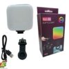 nmvd كشاف تصوير ملون ذكي MJ-88 RGB LED محمول